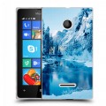 Дизайнерский пластиковый чехол для Microsoft Lumia 435 зима