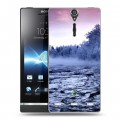 Дизайнерский пластиковый чехол для Sony Xperia S зима