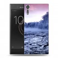 Дизайнерский пластиковый чехол для Sony Xperia XZs зима