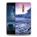 Дизайнерский пластиковый чехол для Nokia 8 зима