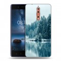 Дизайнерский пластиковый чехол для Nokia 8 зима