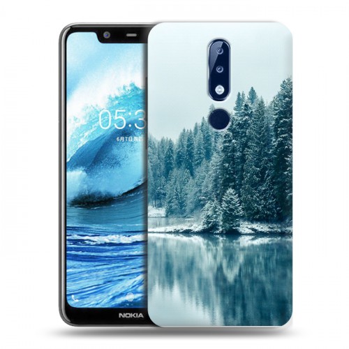 Дизайнерский пластиковый чехол для Nokia 5.1 Plus зима