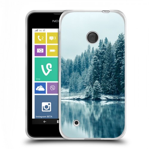 Дизайнерский пластиковый чехол для Nokia Lumia 530 зима