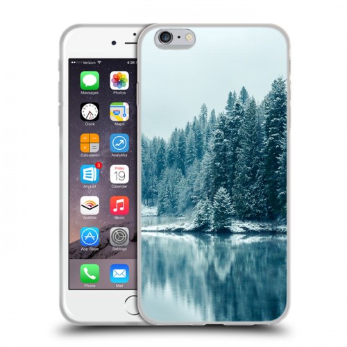 Дизайнерский силиконовый чехол для Iphone 6 Plus/6s Plus зима