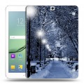 Дизайнерский силиконовый чехол для Samsung Galaxy Tab S2 9.7 зима