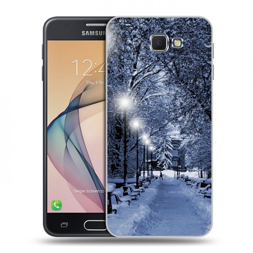 Дизайнерский пластиковый чехол для Samsung Galaxy J5 Prime зима