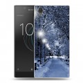 Дизайнерский пластиковый чехол для Sony Xperia L1 зима