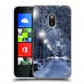 Дизайнерский пластиковый чехол для Nokia Lumia 620 зима