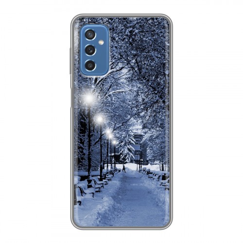 Дизайнерский силиконовый чехол для Samsung Galaxy M52 5G зима