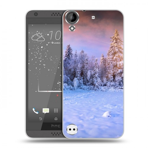 Дизайнерский пластиковый чехол для HTC Desire 530 зима