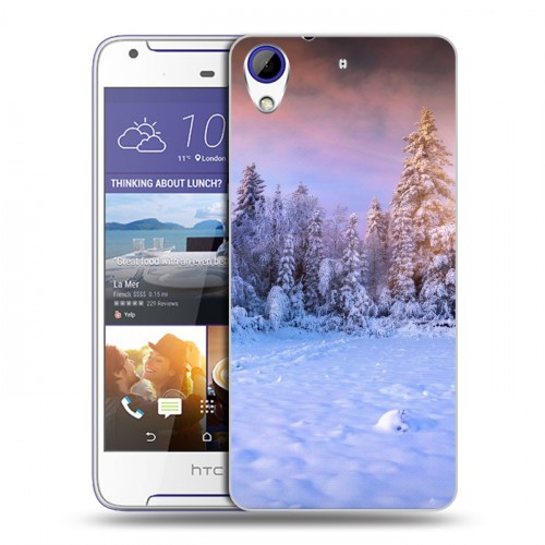 Дизайнерский пластиковый чехол для HTC Desire 830 зима