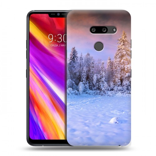 Дизайнерский пластиковый чехол для LG G8 ThinQ зима