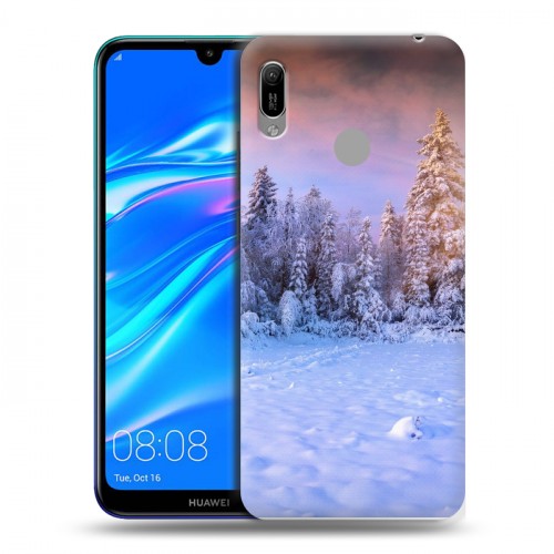 Дизайнерский пластиковый чехол для Huawei Y6 (2019) зима