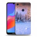 Дизайнерский пластиковый чехол для Huawei Honor 8A зима