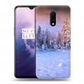 Дизайнерский пластиковый чехол для OnePlus 7 зима