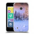 Дизайнерский пластиковый чехол для Nokia Lumia 530 зима