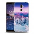 Дизайнерский пластиковый чехол для Nokia 7 Plus зима