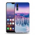 Дизайнерский силиконовый с усиленными углами чехол для Huawei P20 Pro зима