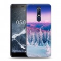 Дизайнерский пластиковый чехол для Nokia 5.1 зима