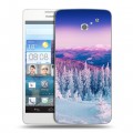 Дизайнерский пластиковый чехол для Huawei Ascend D2 зима