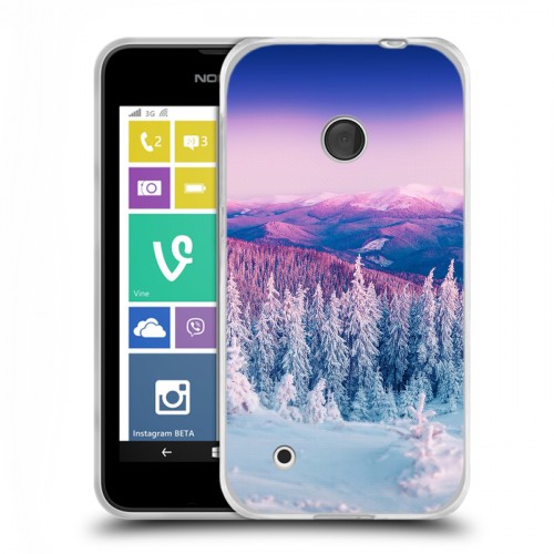 Дизайнерский пластиковый чехол для Nokia Lumia 530 зима