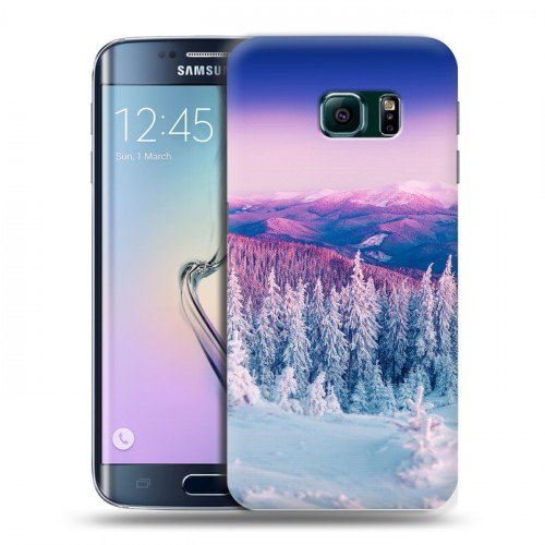 Дизайнерский силиконовый чехол для Samsung Galaxy S6 Edge зима