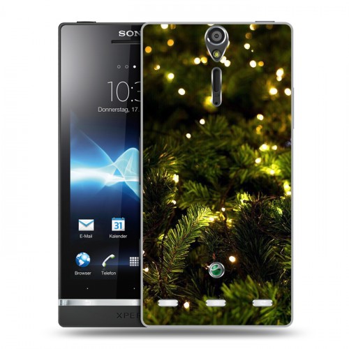 Дизайнерский пластиковый чехол для Sony Xperia S зима