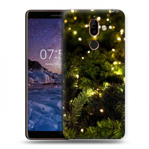 Дизайнерский пластиковый чехол для Nokia 7 Plus зима