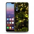 Дизайнерский силиконовый с усиленными углами чехол для Huawei P20 Pro зима