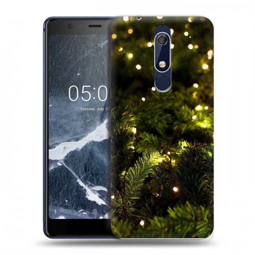 Дизайнерский пластиковый чехол для Nokia 5.1 зима