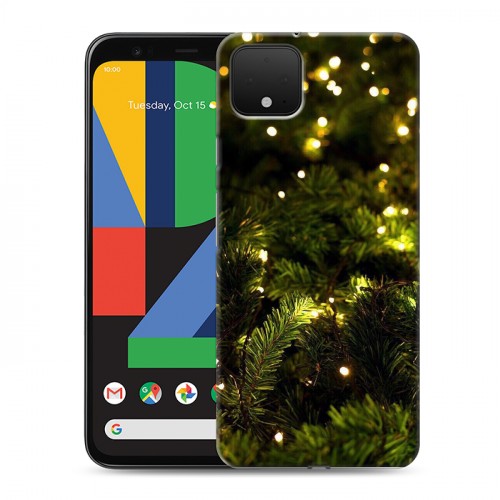 Дизайнерский пластиковый чехол для Google Pixel 4 зима