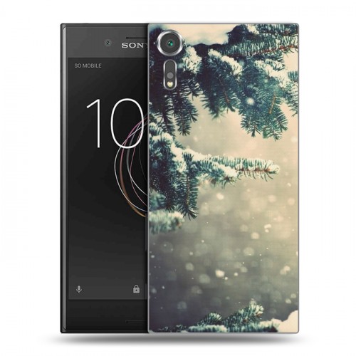 Дизайнерский пластиковый чехол для Sony Xperia XZs зима