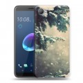 Дизайнерский пластиковый чехол для HTC Desire 12 зима