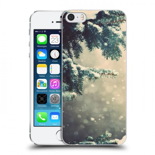 Дизайнерский пластиковый чехол для Iphone 5s зима