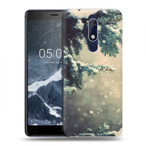 Дизайнерский пластиковый чехол для Nokia 5.1 зима