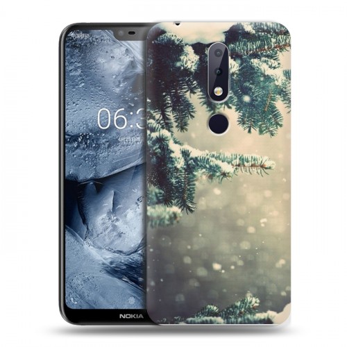 Дизайнерский силиконовый чехол для Nokia 6.1 Plus зима