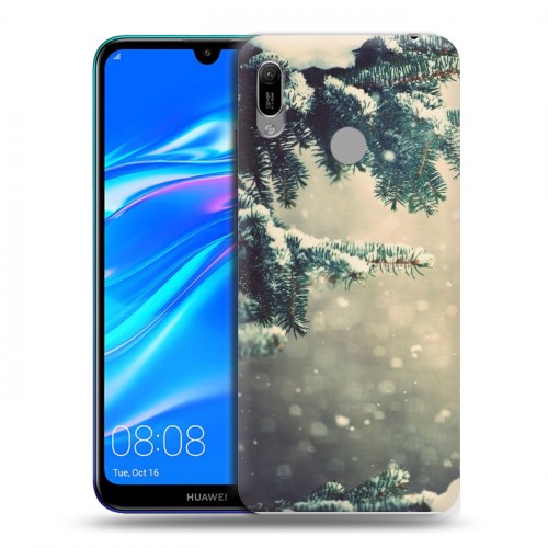 Дизайнерский пластиковый чехол для Huawei Y6 (2019) зима