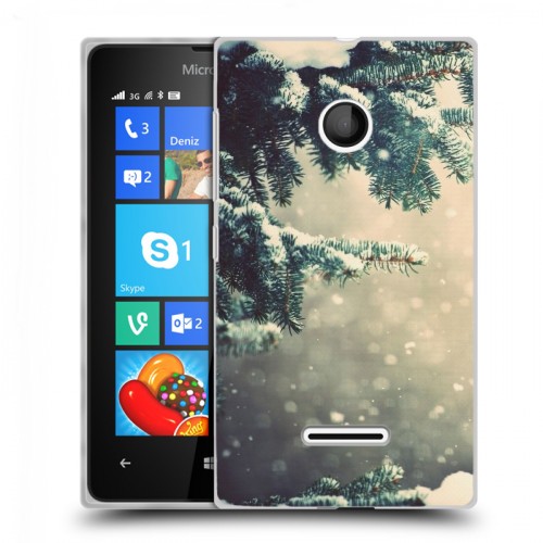 Дизайнерский пластиковый чехол для Microsoft Lumia 435 зима