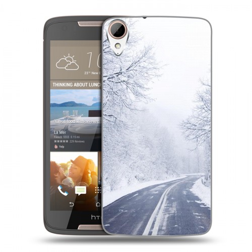 Дизайнерский пластиковый чехол для HTC Desire 828 зима