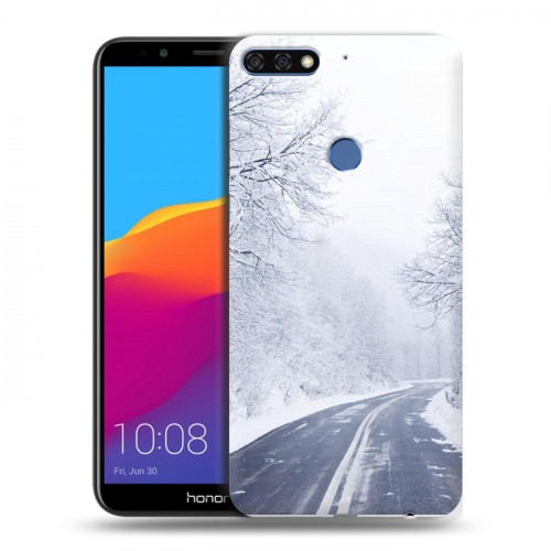Дизайнерский пластиковый чехол для Huawei Honor 7C Pro зима