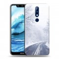 Дизайнерский пластиковый чехол для Nokia 5.1 Plus зима