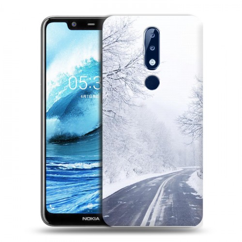 Дизайнерский пластиковый чехол для Nokia 5.1 Plus зима