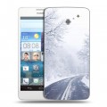 Дизайнерский пластиковый чехол для Huawei Ascend D2 зима