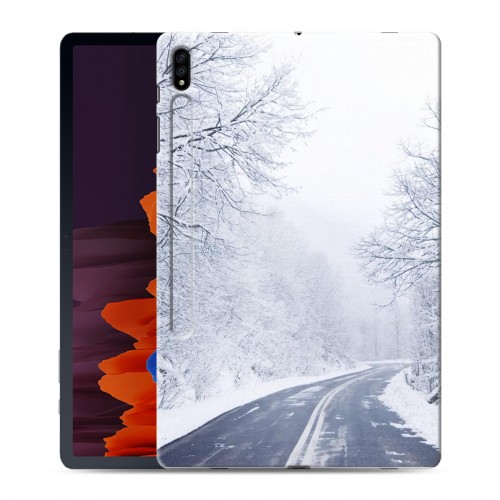 Дизайнерский силиконовый чехол для Samsung Galaxy Tab S7 Plus зима
