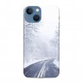 Дизайнерский пластиковый чехол для Iphone 13 Mini зима