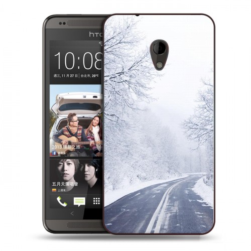 Дизайнерский пластиковый чехол для HTC Desire 700 зима