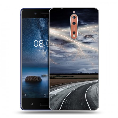 Дизайнерский пластиковый чехол для Nokia 8 стихии