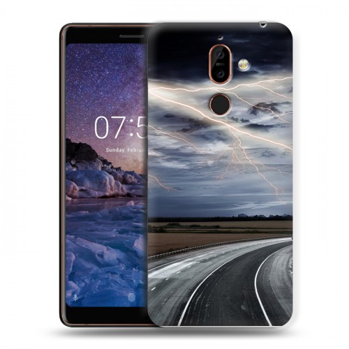 Дизайнерский пластиковый чехол для Nokia 7 Plus стихии