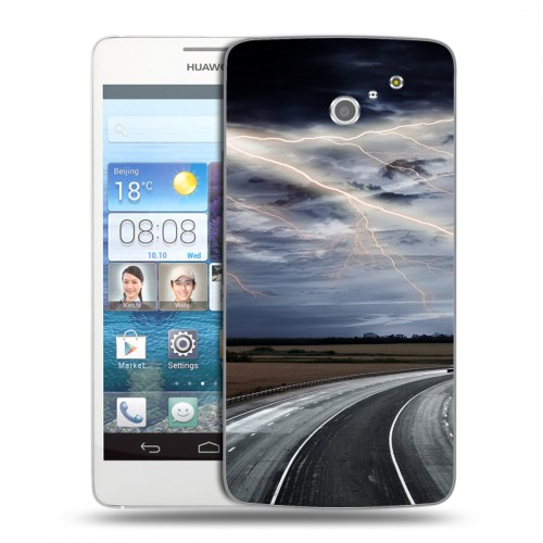 Дизайнерский пластиковый чехол для Huawei Ascend D2 стихии