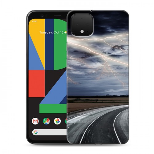 Дизайнерский пластиковый чехол для Google Pixel 4 стихии